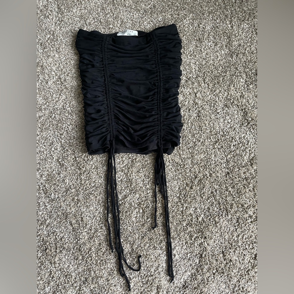 Native Daughters Lined strapless top that gathers and can be adjusted SZ S